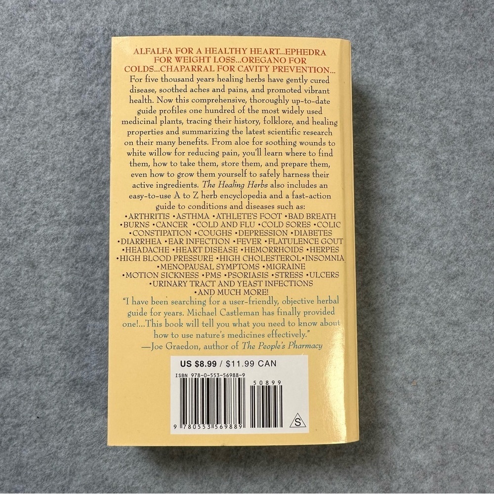 The Healing Herbs Book by Michael Castleman - Picture 3 of 4